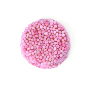 Lezzetli bir meyan kökü şekeri beyaza izole edilmiş.