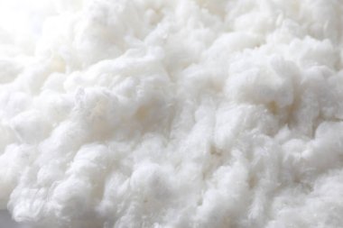 Arka plan olarak yumuşak, temiz pamuk, yakın görünüm