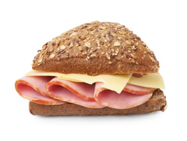 Jambonlu ve peynirli nefis sandviç.