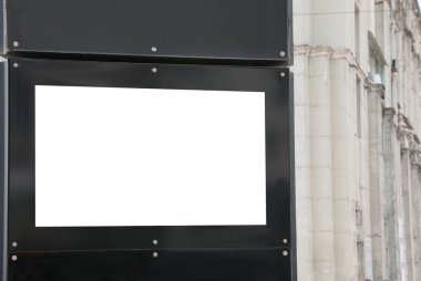 Şehirde boş tabela var. Tasarım için Model