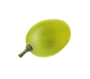 Olgun yeşil üzüm beyazda izole edilmiş.