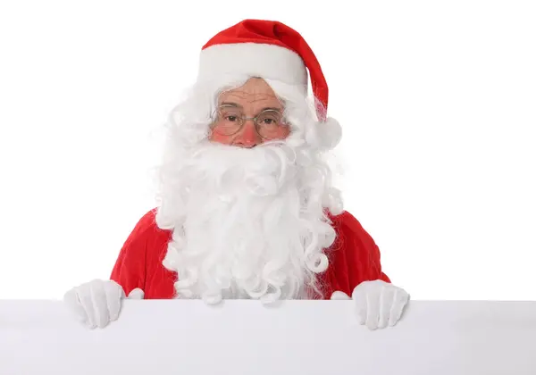 Man Santa Claus Costume Posing White Background Royalty Free Stock Photos