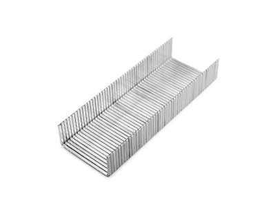 Zımba tabancası beyazda izole edilmiş. Ofis malzemeleri