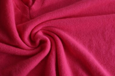 Arka plan olarak güzel pembe kumaş, üst görünüm