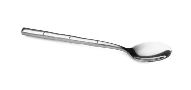 Beyaz tenli temiz bir kaşık.