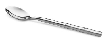 Beyaz tenli temiz bir kaşık.