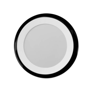 Bir termostat beyaza izole edilmiş. Akıllı ev sistemi