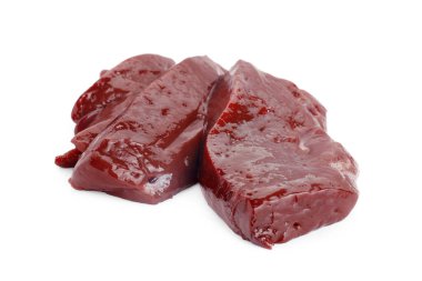 Beyazda çiğ sığır ciğeri.