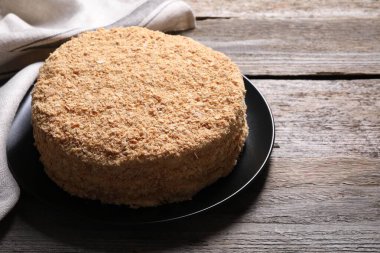 Tahta masada nefis Napolyon keki. Metin için boşluk