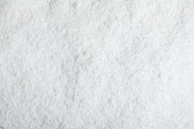 Arkaplan olarak beyaz kar yığını, üst görünüm