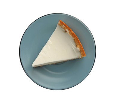 Lezzetli bir parça vejetaryen tofu peynirli kek.