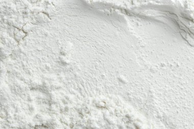Arkaplan olarak pirinç gevşek yüz pudrası, üst görünüm