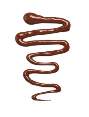 Lezzetli sütlü çikolata ezmesi kokusu beyaz, üstten görünüyor.