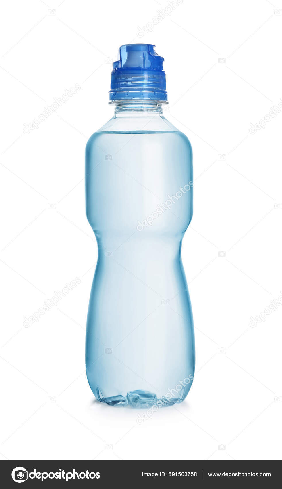 One Plastic Bottle Fresh Water Isolated White — Stock Photo © NewAfrica ...