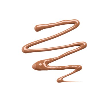 Lezzetli sütlü çikolata ezmesi kokusu beyaz, üstten görünüyor.