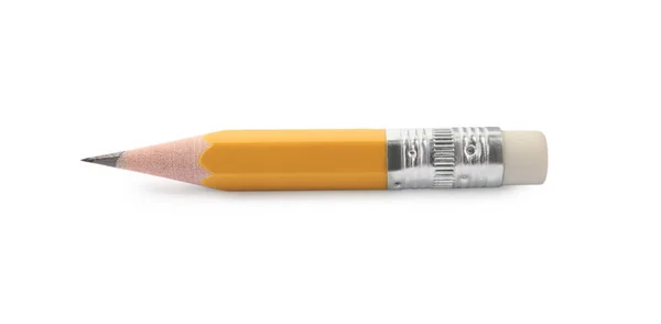 Sharp Graphite Pencil Isolated White School Stationery — Stock Photo, Image