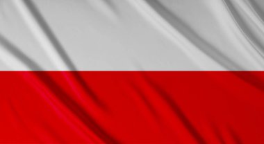 Polonya Cumhuriyeti bayrağı. Ulusal ülke sembolü