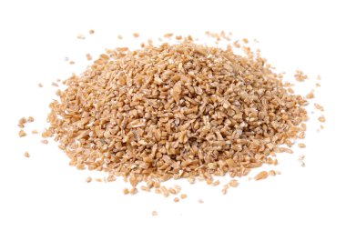 Kuru buğday yığını beyaza saplanmış.