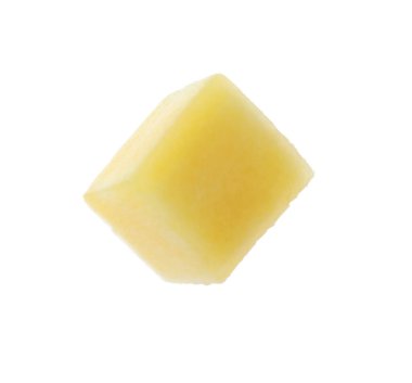 Lezzetli mango küpü beyaza izole edilmiş.