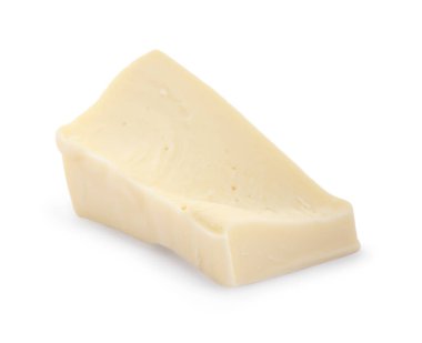 Beyaza izole edilmiş lezzetli bir çikolata.