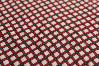 Arka plan olarak şık desenli güzel kumaş dokusu, yakın plan