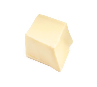 Beyaza izole edilmiş lezzetli bir çikolata.