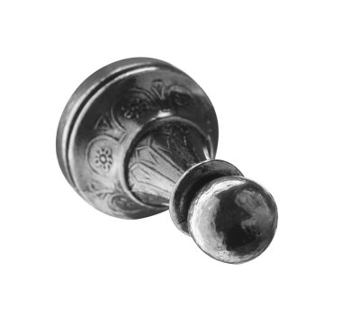 Bir siyah satranç piyonu beyaz üzerine izole edilmiş