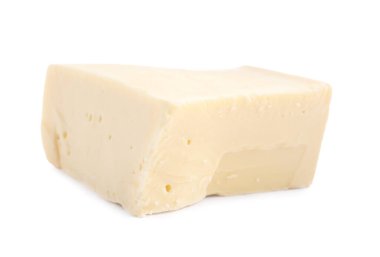 Beyaza izole edilmiş lezzetli bir çikolata.