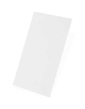 Beyaza izole edilmiş boş bir kartvizit. Tasarım için model