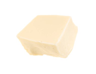 Beyaza izole edilmiş lezzetli bir çikolata.