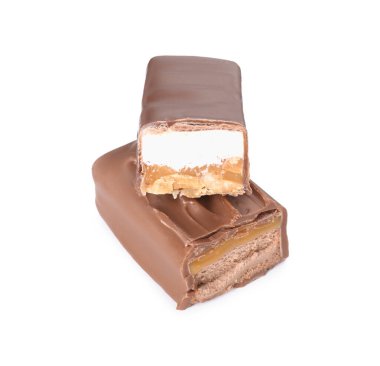 Fındıklı ve fındıklı lezzetli çikolata parçaları.