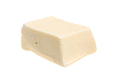 Beyaza izole edilmiş lezzetli bir çikolata.