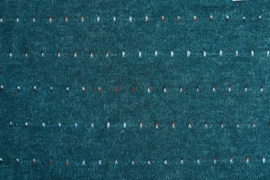 Arka plan olarak güzel koyu mavi kumaş dokusu, yakın plan