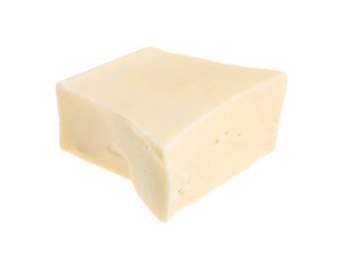 Beyaza izole edilmiş lezzetli bir çikolata.