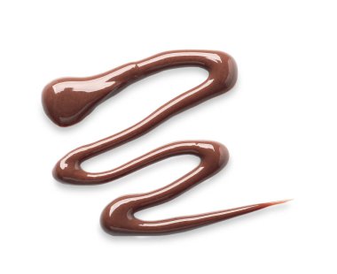 Lezzetli sütlü çikolata ezmesi kokusu beyaz, üstten görünüyor.