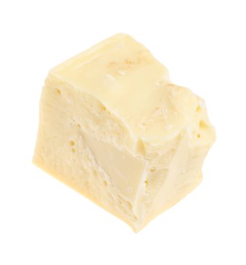 Beyaza izole edilmiş lezzetli bir çikolata.