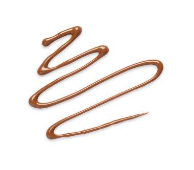 Lezzetli sütlü çikolata ezmesi kokusu beyaz, üstten görünüyor.