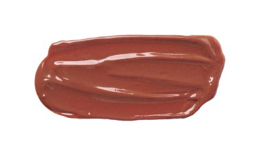 Lezzetli sütlü çikolata ezmesi kokusu beyaz, üstten görünüyor.