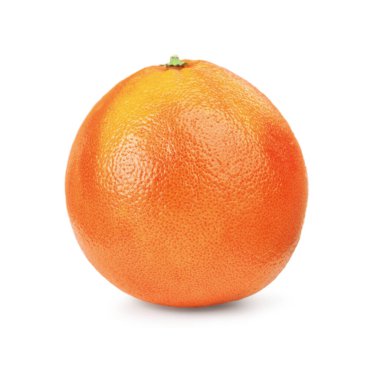 Taze olgun greyfurt beyaza izole edilmiş. Citrus meyvesi.
