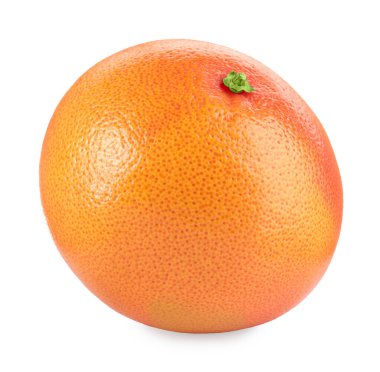 Taze olgun greyfurt beyaza izole edilmiş. Citrus meyvesi.