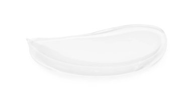 Beyaza izole edilmiş temiz kozmetik jel örneği