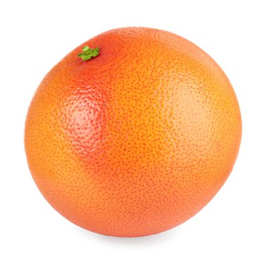 Taze olgun greyfurt beyaza izole edilmiş. Citrus meyvesi.
