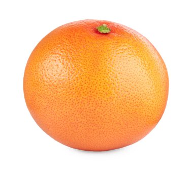 Taze olgun greyfurt beyaza izole edilmiş. Citrus meyvesi.