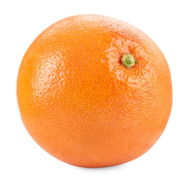 Taze olgun greyfurt beyaza izole edilmiş. Citrus meyvesi.