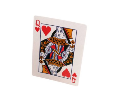 Playing card isolated on white. Poker game