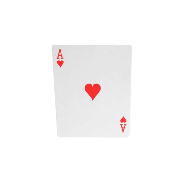 Playing card isolated on white. Poker game