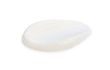 Beyaz üzerine izole edilmiş taze mayonez sosu.