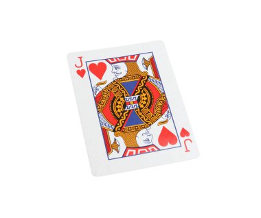 Playing card isolated on white. Poker game