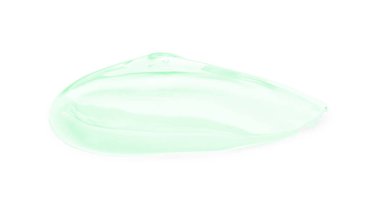 Sample of cosmetic gel isolated on white