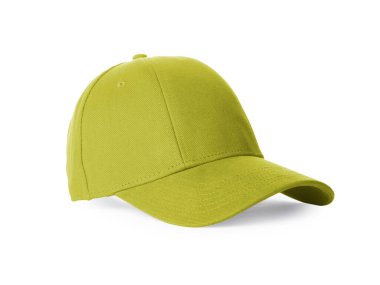 Beyaza izole edilmiş şık zeytin şapkası.